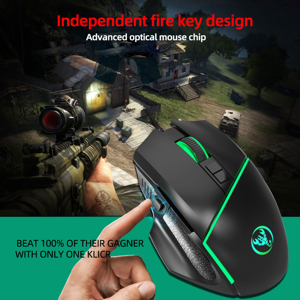 6400dpi wired gaming mouse