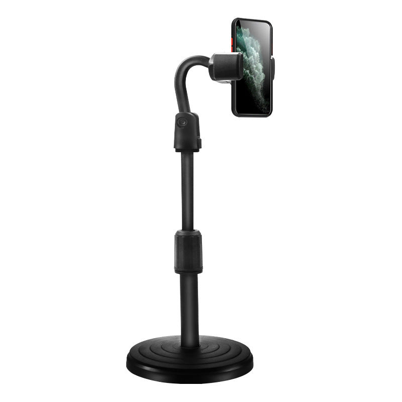 Live Streaming Phone Holder with Dimmable LED Ring Fill Light and 3 Phone Clips Hot Youtuber's Video Live Desk Liftable Stand