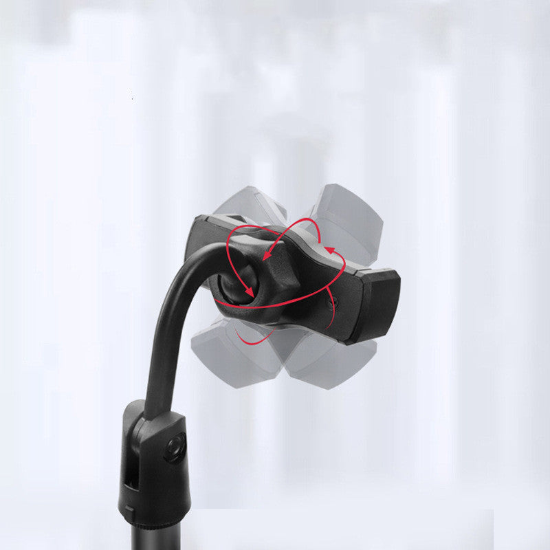 Live Streaming Phone Holder with Dimmable LED Ring Fill Light and 3 Phone Clips Hot Youtuber's Video Live Desk Liftable Stand