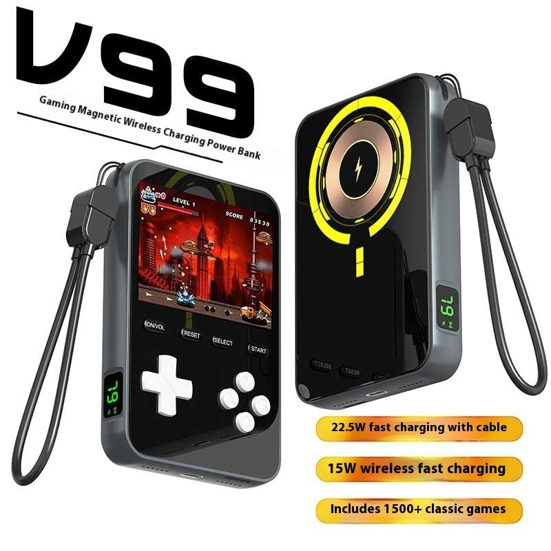 Magnetic Wireless Power Bank Handheld Game Machine Power Bank