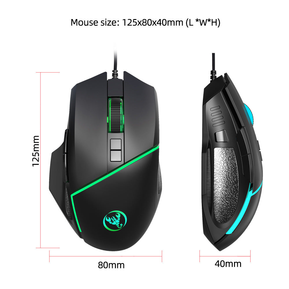 6400dpi wired gaming mouse