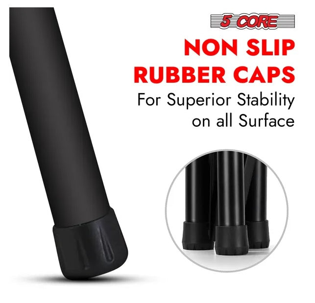 5 Core Speaker Stand Tripod Floor Tall Adjustable Up To 72 Inch DJ Studio Monitor Stands Pole Mount