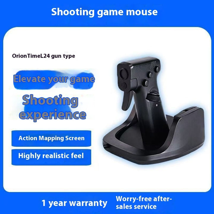Shooting Game Mouse Gun Type Vertical Handle Grip Trigger Characteristic Pistol Vertical Wired Peripheral Others