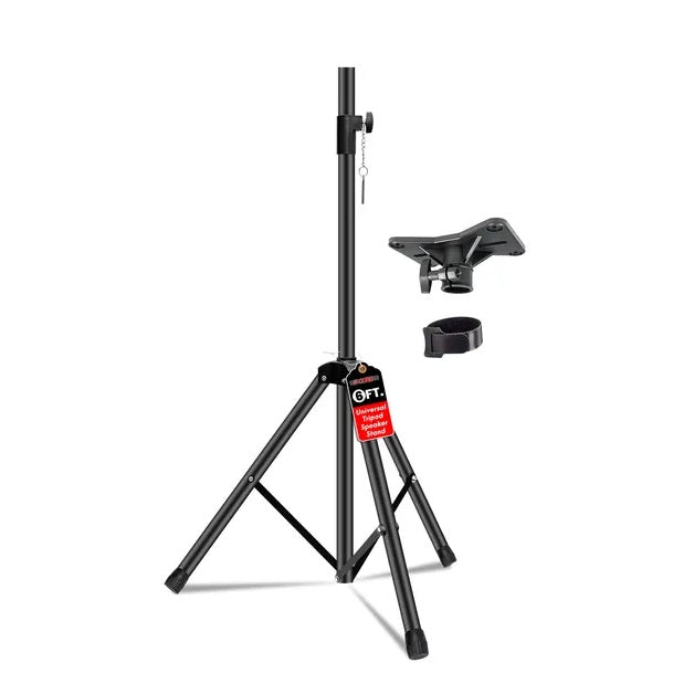 5 Core Speaker Stand Tripod Floor Tall Adjustable Up To 72 Inch DJ Studio Monitor Stands Pole Mount